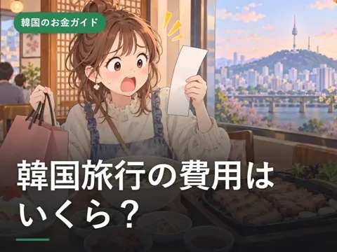 【2026年10月】韓国旅行の費用はいくら？2泊3日のリアルな予算とレシート例