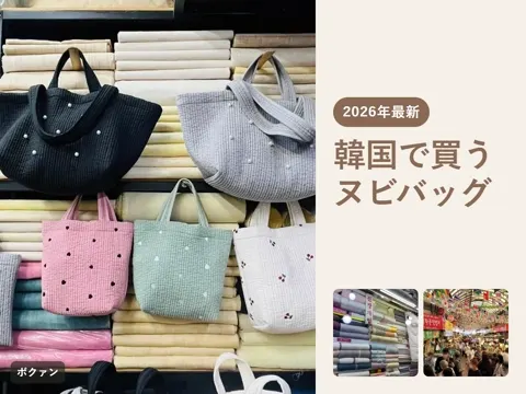 【2026年最新】ヌビバッグを韓国で買うならどこ？東大門・広蔵市場の店と値段、イブルの選び方