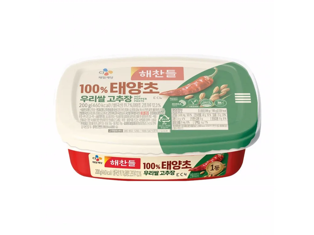 赤と緑のふたのヘチャンドゥル コチュジャン 200g