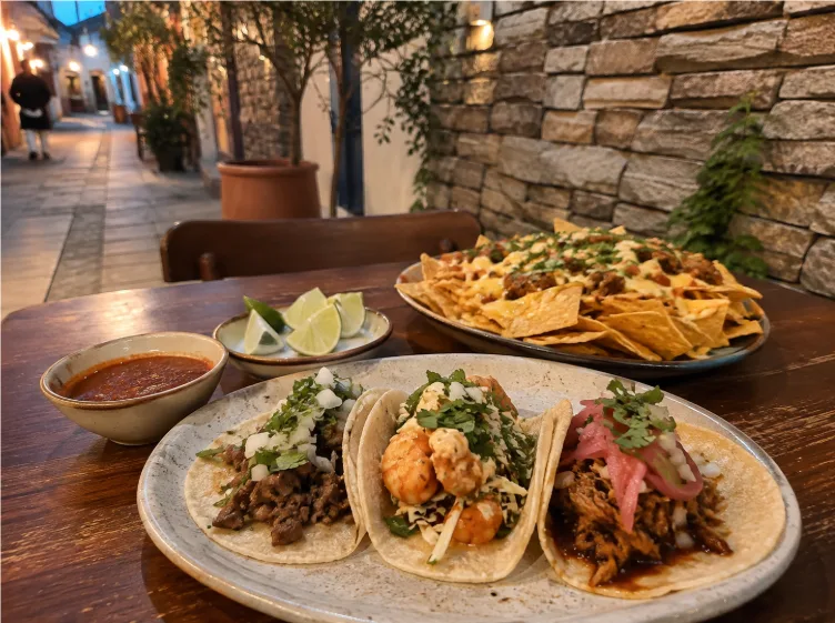 BITTLE’S TACO ソスンラギル店 — 路地席のタコスとナチョス