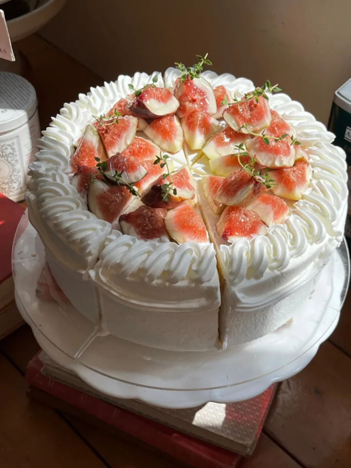いちじくの生クリームケーキ