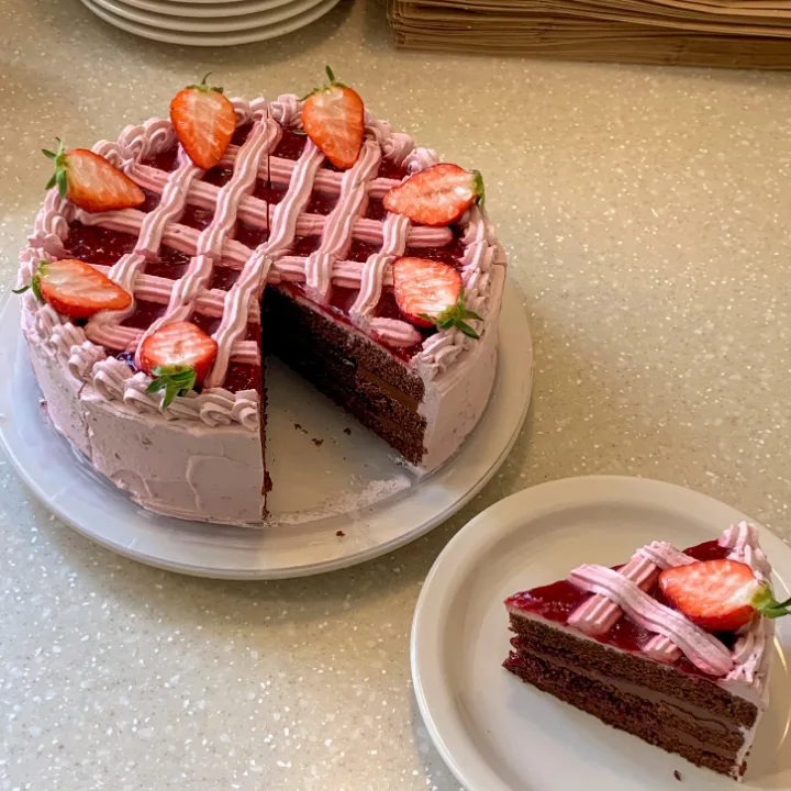 ラズベリーチョコレートケーキ