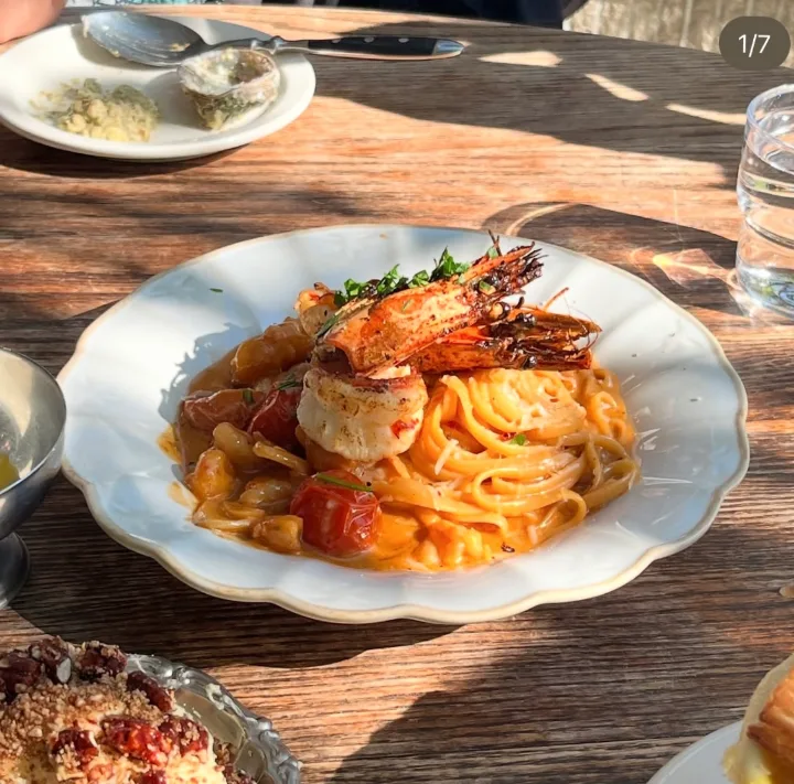 エビのビスクパスタ
