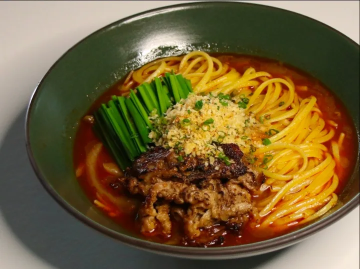 牛肉パスタスープ麺