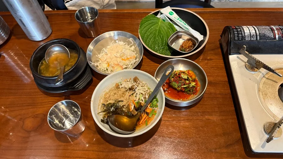 チュクミとご飯、スープの膳