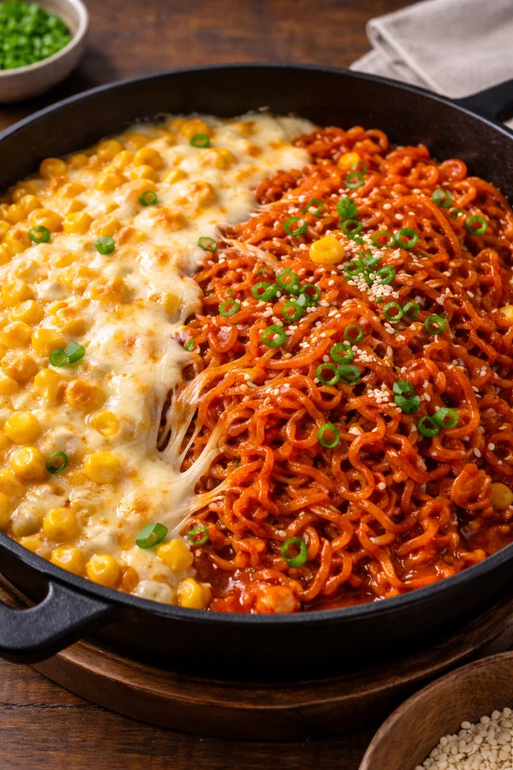 チーズ入りプルダック炒め麺