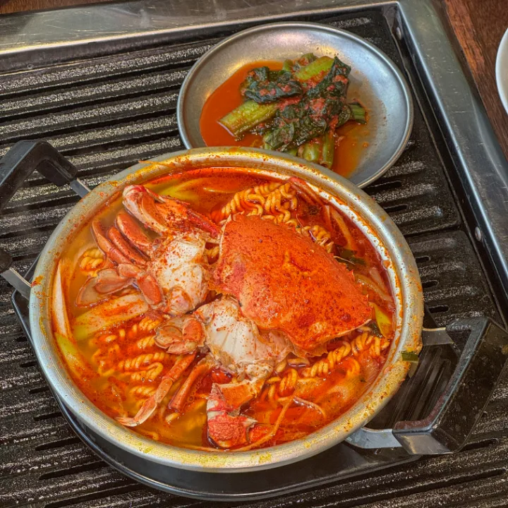 ワタリガニのラーメン