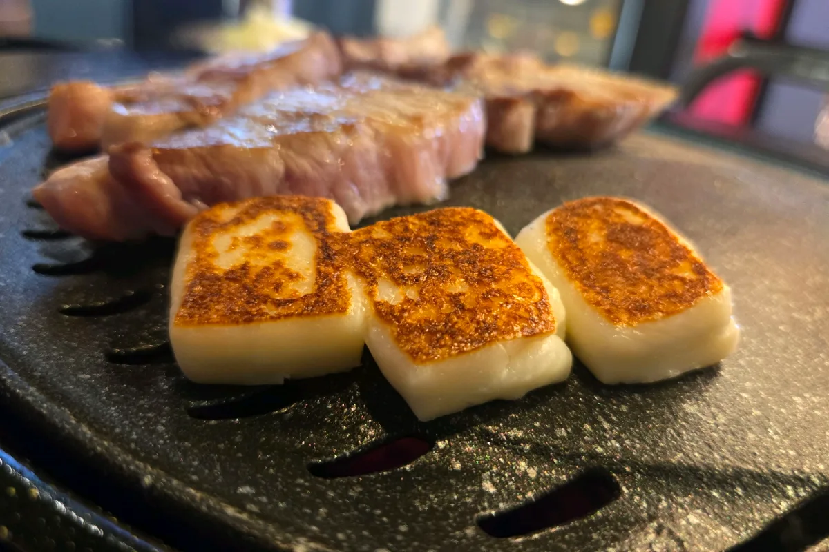 こんがり焼けたチーズ