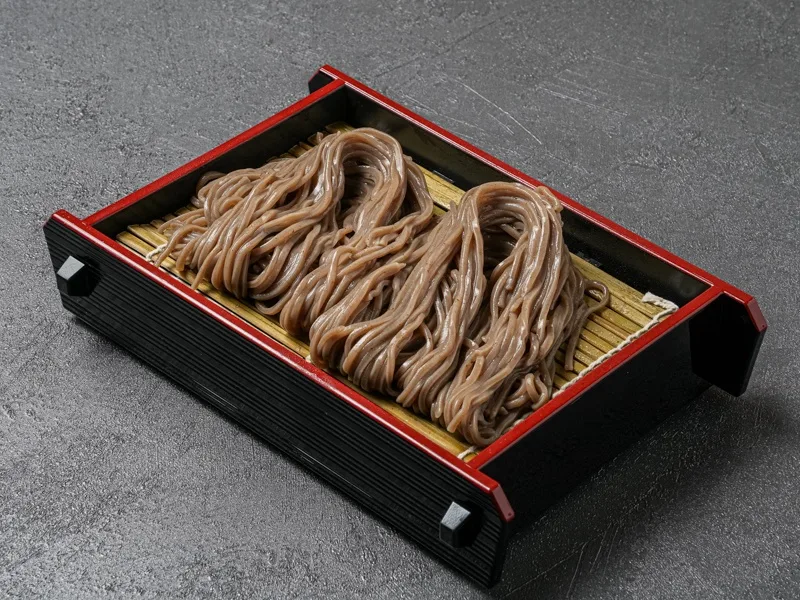 光化門美進 — せいろに盛ったそば麺
