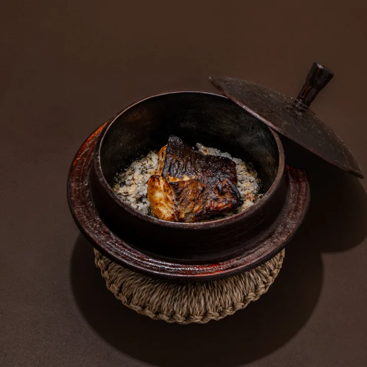 銀ダラとコンドゥレの釜飯