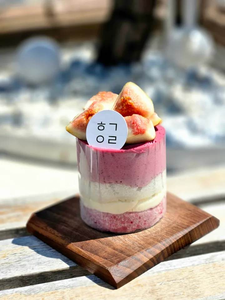 いちじくとボクブンジャの餅ケーキ