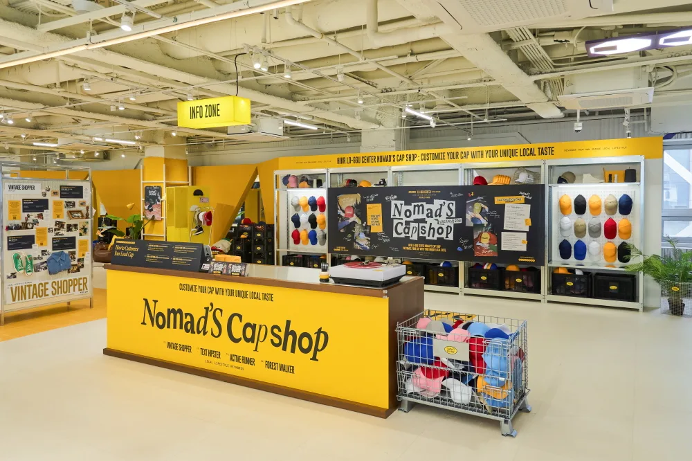 4階のキャップ売り場「Nomad's Cap shop」