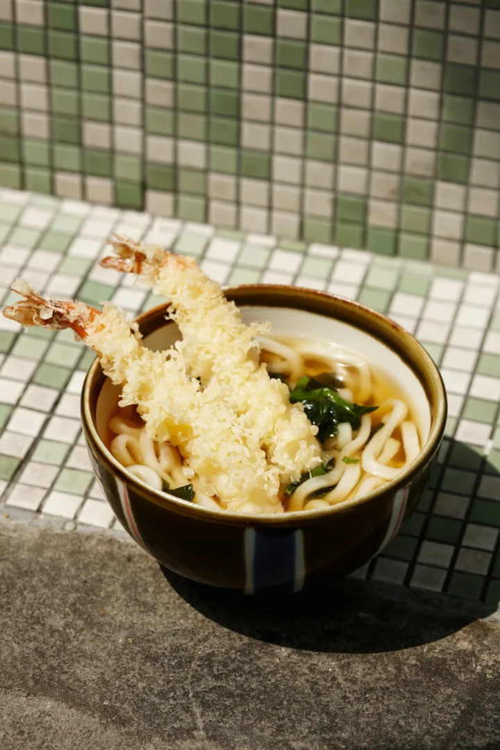 大エビ天ぷらうどん