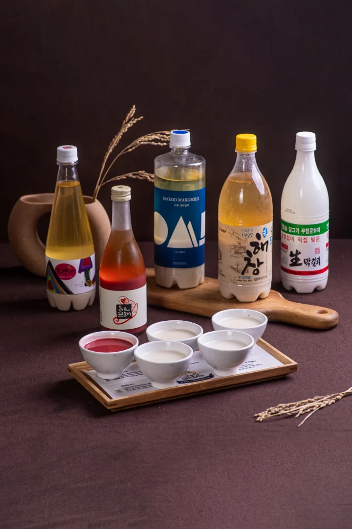 深みのあるマッコリ飲み比べ