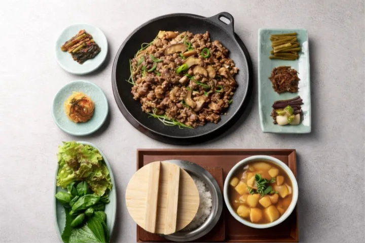 ランチ・牛プルコギ釜飯定食