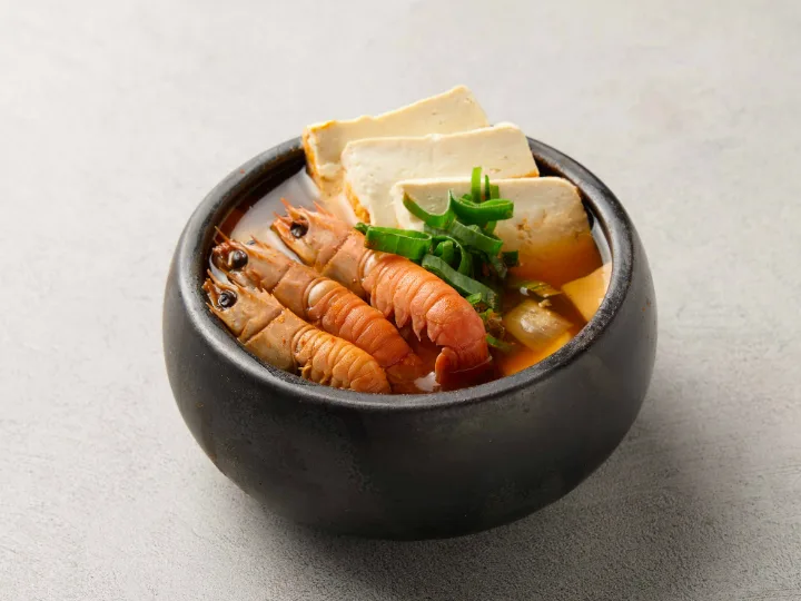 ランチ・済州エビのテンジャンチゲ釜飯定食