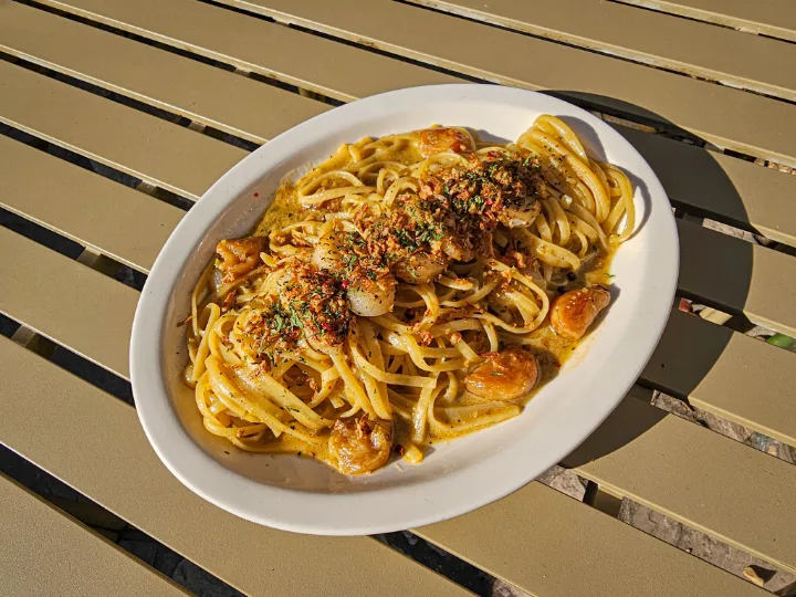 ピスタチオ オイルパスタ