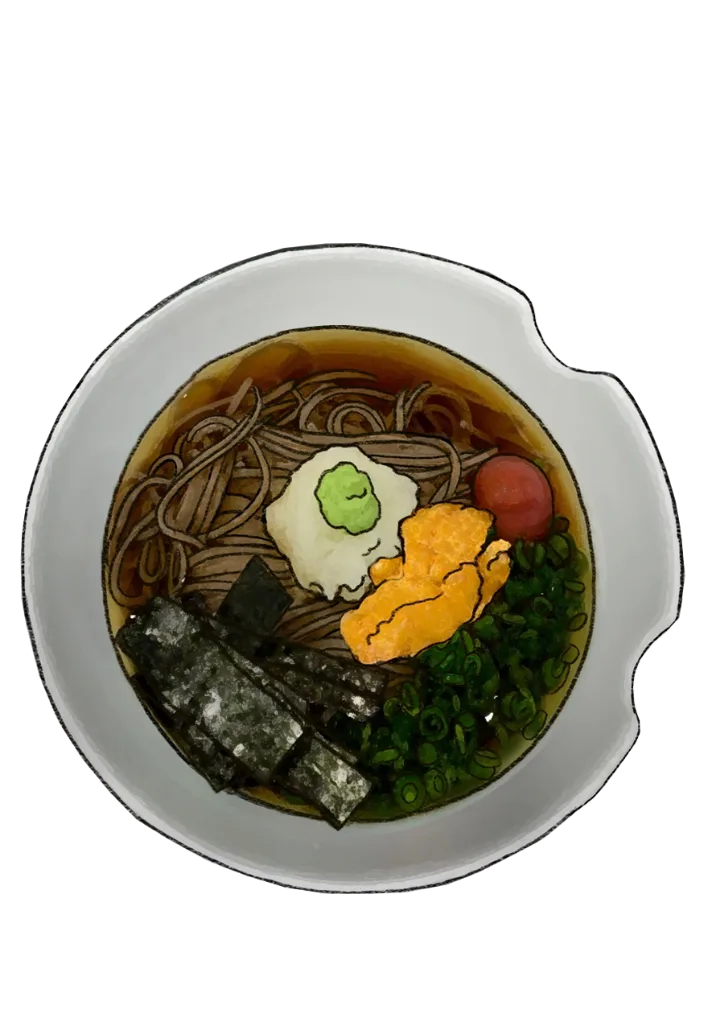 ウニ冷そば