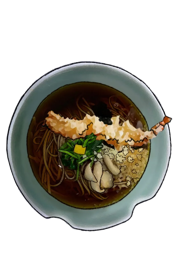 エビ温そば
