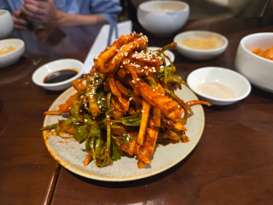 カクテキと青菜のスープ小鉢