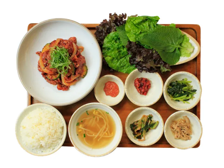 直火ジェユク包みご飯