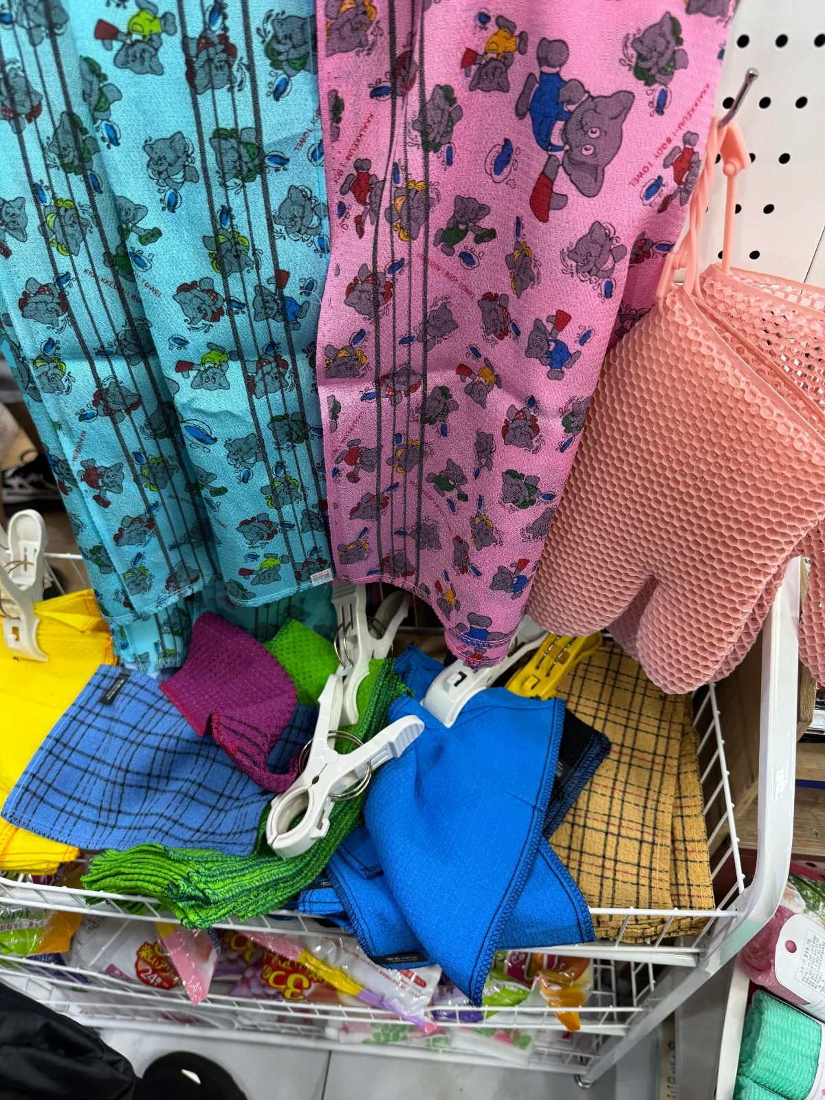 色鮮やかなあかすり用品