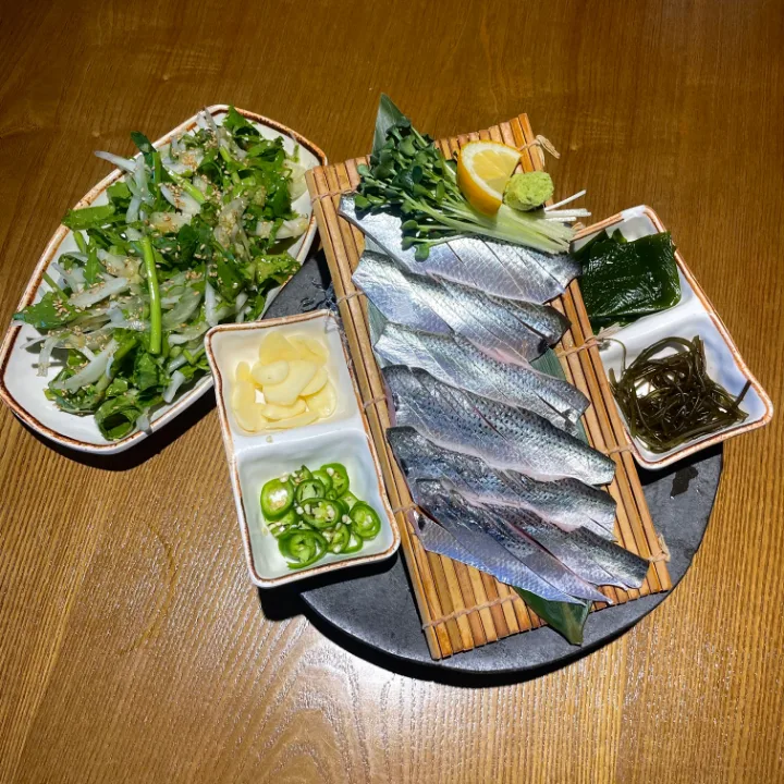 秋のコノシロの刺身