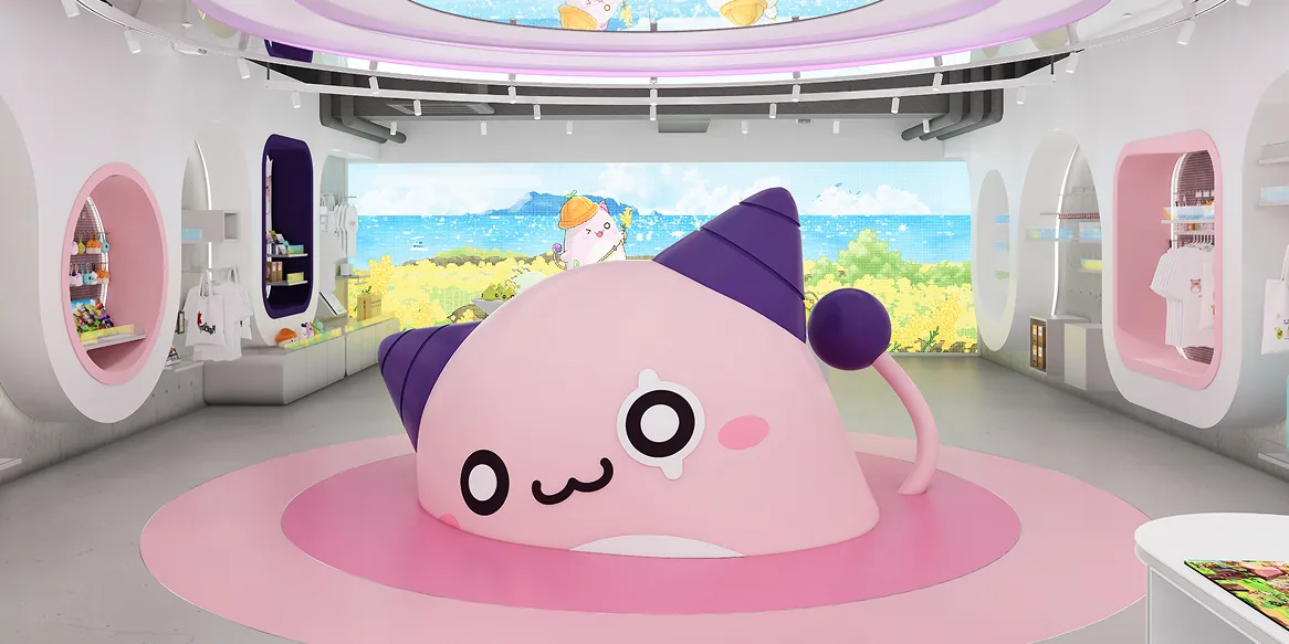 ネクソンミュージアム — ピンクのキャラクター展示室