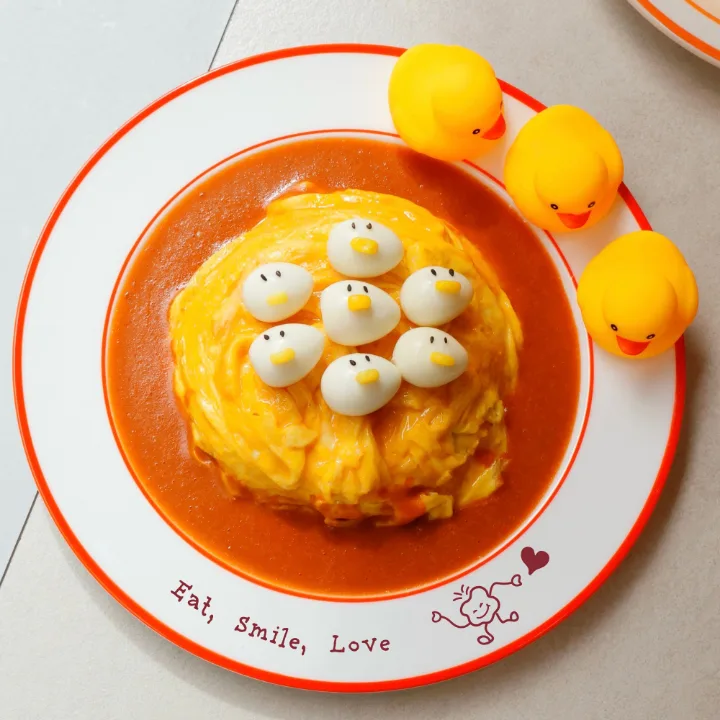 🐤トコトコ！ラバーダック・オムライス