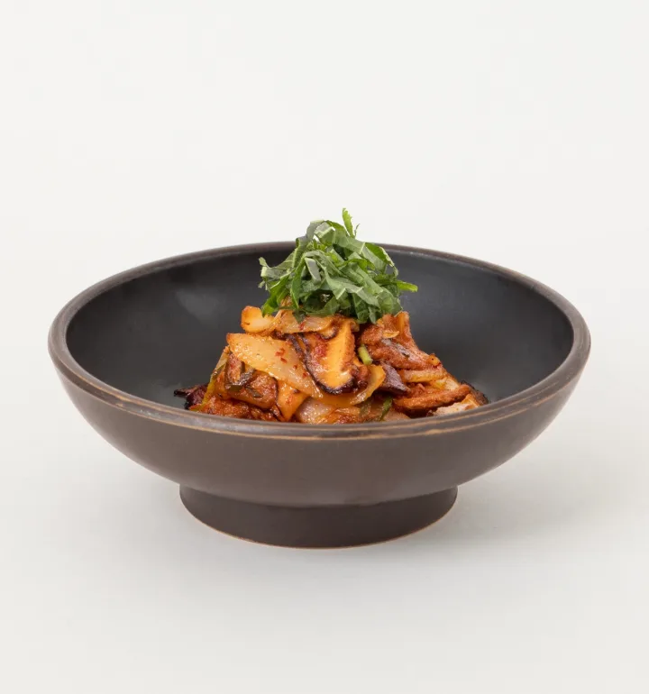 梅シロップ漬け韓国産豚肉の炒め物（200g）