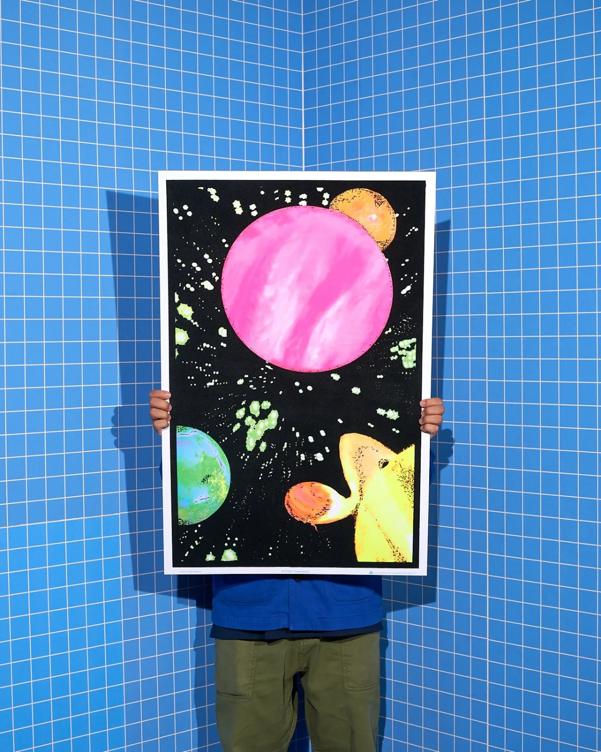 SAMUEL SMALLS — 惑星を描いた黒いポスター