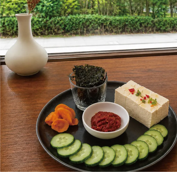 エゴマ油豆腐とニシンの卵