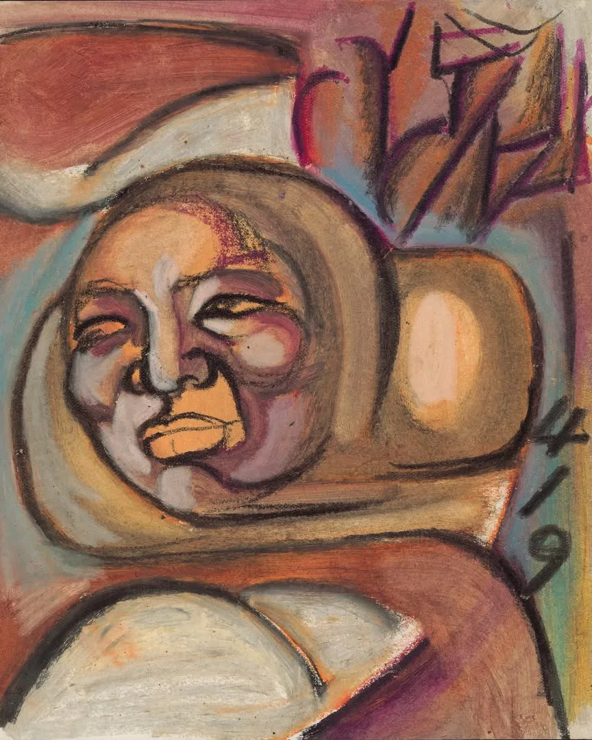 ソウル市立美術館 西小門本館 — 抽象的な顔を描いた絵画