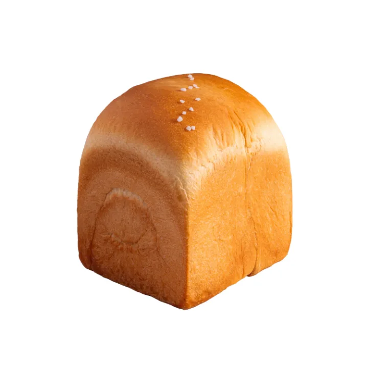 白い背景の山型食パン