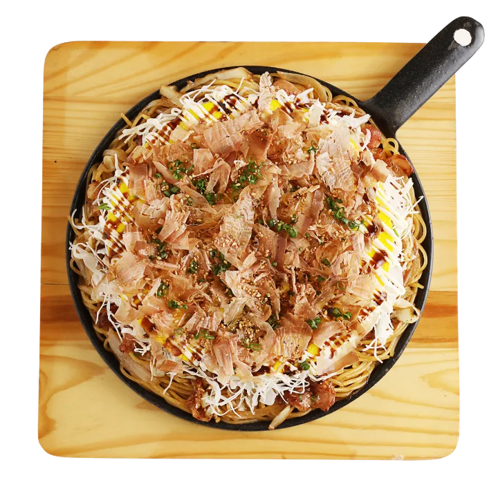 お好み焼き風パスタ