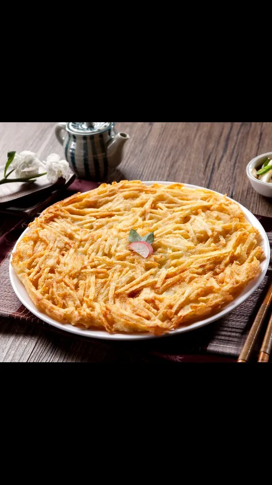 細切りじゃがいものチヂミ