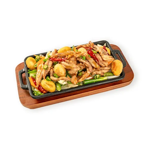 丸ごとじゃがいもと鶏首肉の塩焼き