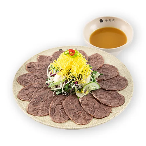 冷製牛すね肉の辛子和え