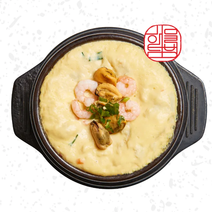 海鮮入り蒸し卵